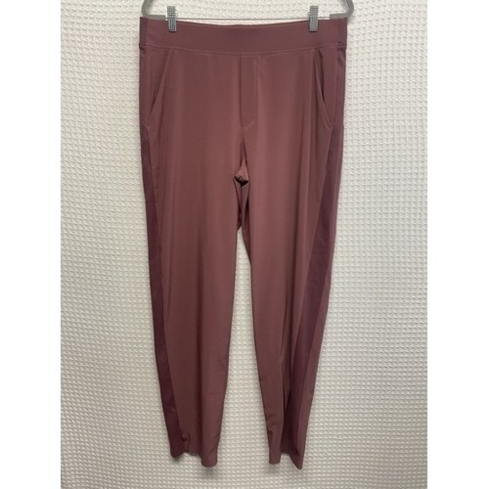NWOT Athleta Rose Textured Ribbed Side Brooklyn Ankle Pants‎ Women 14T Indonesia